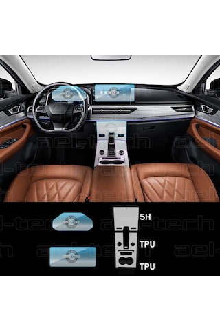 Chery Tiggo 8 Pro Uyumlu Navigasyon Dijital Gösterge Klima Kontro