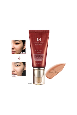 Missha M Perfect Cover BB CreamYoğun Kapatıcılık Sunan Nemlendirici BB Krem No: 27 50 ML