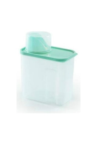 Sones 2l Ev Plastik Şeffaf Çamaşır Tozu Saklama Kutusu Saklama Kabı Yeşil