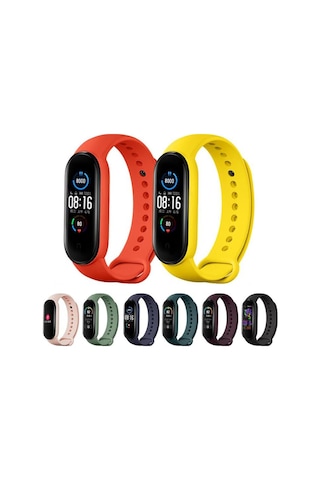 Xiaomi Mi Band 6 Kordon Mi Band 5 Kayış Jel Liquid Silikon Kordon