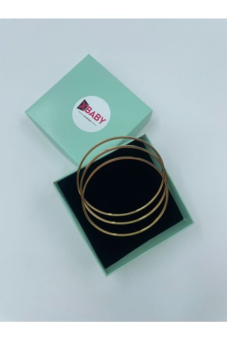 Xbaby Gold Yassı Ajda Bileklik