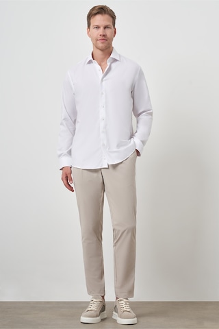 Morven Erkek Beyaz Pamuk Trend Slim Fit Dar Kesim Non Iron Gömlek 25mc004034600 Beyaz Beyaz