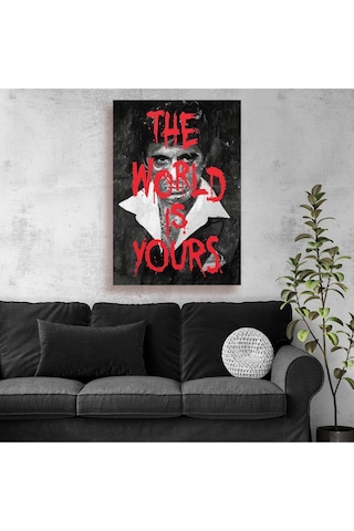 Tony Montana The World Is Yours Kanvas Tablo