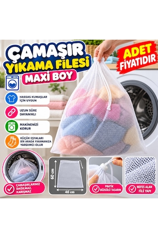 Çamaşır Yıkama Filesi Kirli Filesi Maxi 40x60 Cm Adet Fiyatıdır Diğer