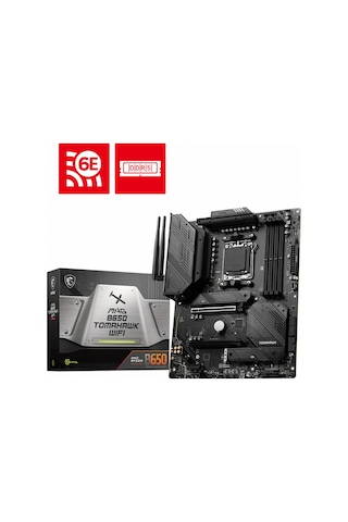 MSI MAG B650 Tomahawk WIFI AMD B650 6600 MHz (OC) DDR5 Soket AM5 ATX Anakart