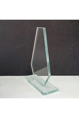 Decorita Plaket|Kristal Cam Plaket|Şekil-4| Baskısız|10'lu Takım