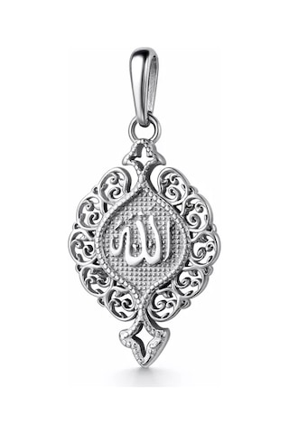 Gold Plaza Jewelry Allah Gümüş Müslüman Kolye 192058600 Gri