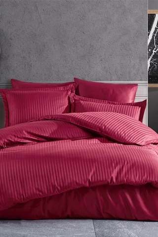 Çift Kişilik Su Yollu Saten Nevresim Takımı Polycotton 001
