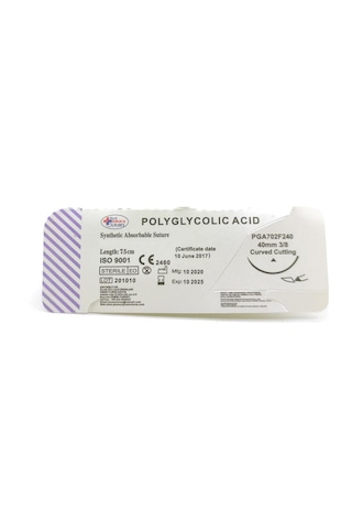 Emilebilir PGA Cerrahi Sütur 75 CM
