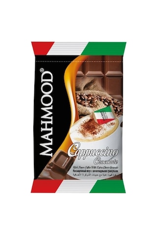 Mahmood Coffee Cappuccino Çikolata Choco Granül 20 Adet X 25 Gram Hazır