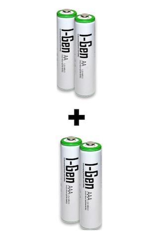 I-gen B180 2 Adet Aa 2700 Mah Şarjlı Kalem Pil + 2 Adet Aaa 900 Mah Şarjlı İnce Kalem Pil 1.2v Nı-mh