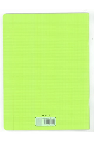 Fransız Seyes Defter 24x32cm 48 Yp. Plastik Kapak Yeşil