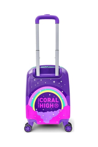 Coral High Kids Mor Su Yeşili Unicorn Desenli Çocuk Valizi 16729