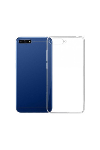 Huawei Y7 2018 Kılıf Şeffaf Silikon Hibrit Case Renksiz