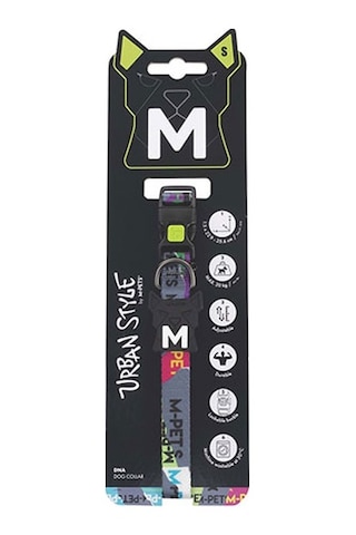 M-pets Urban Style Dna Köpek Boyun Tasması Small 22,9x35,6 Cm 244-58057.02 Çok Renkli