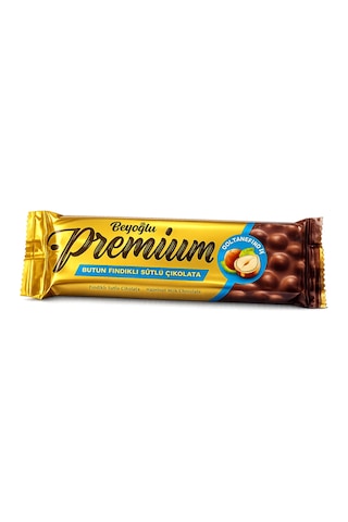 Beyoğlu Premium Bütün Fındıklı Çikolata 75 Gr X 4 Adet