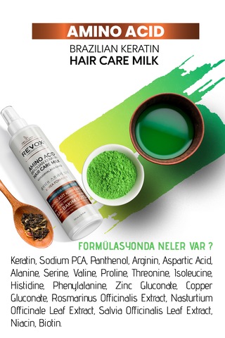 Amino Asit Brezilya Keratin Saç Bakım Sütü, Kolay Tarama, Dolgunluk, Yumuşaklık, Onarıcı Etki Dökülen
