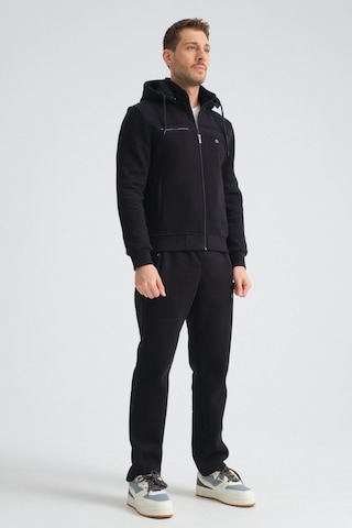 Shooter Sportswear Shooter Erkek Premium Kışlık Eşofman Takımı Regular Kapüşonlu Siyah