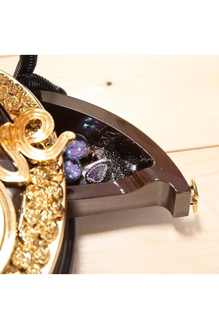 Retro Telefon Görünümlü Kurmalı Müzik Kutusu Çekmeceli Hediyelik