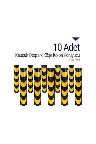 Kauçuk Otopark Köşe Kolon Koruyucu, Koruma Eko-Oval Onlu Set (534230873)