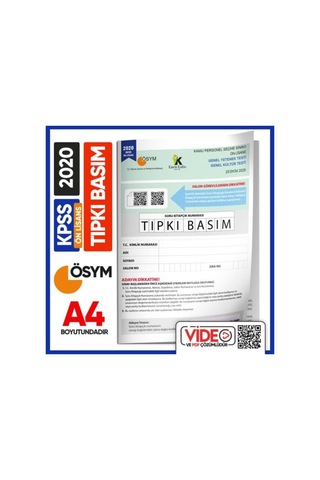 2024 Kpss Ön Lisans 2018-2020-2022 Ösym Çıkmış Soru Tıpkı Basım ...