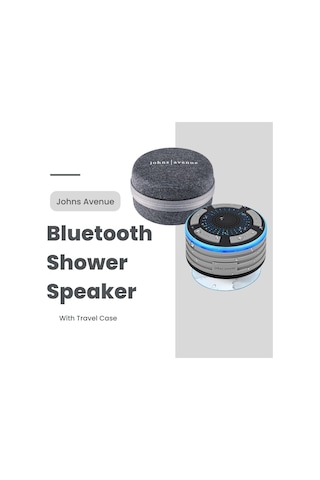Marka Duş Hoparlörleri Bluetooth Kablosuz, Uyumlu Lüks Seyahat Kılıfı - En Yeni 5.0 Sürüm - Sertifikalı Su Geç