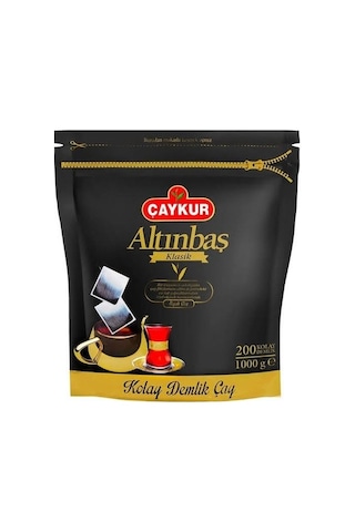 Çaykur Altınbaş Klasik Siyah Demlik Poşet Çay 4'lü 200 x 5 G