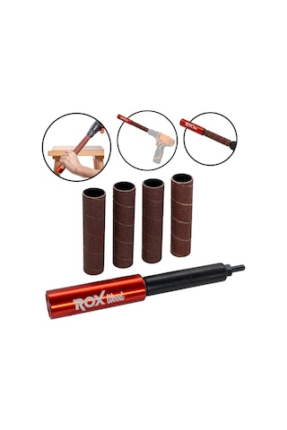 Rox Wood 0192 Matkap İçin Silindir Zımpara Aparatı 25 Mm
