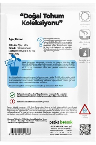 20 Adet Ağaç Hatmi Tohumu