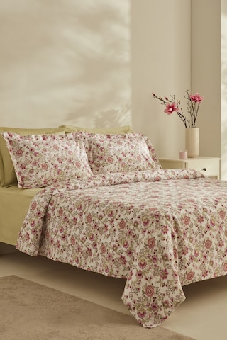 Karaca Home Molly %100 Pamuk Çift Kişilik Pike Takımı Pembe Pembe