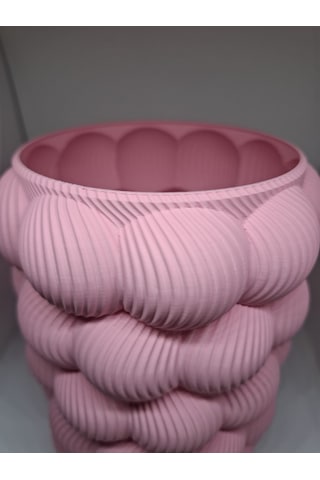 Bubble Vazo - 16 Cm Pembe