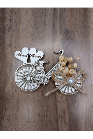 Lavanta Tasarım 25 Adet Nişan Nikah Hatıra Bisiklet Magnet