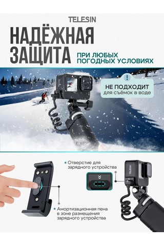 Telesin Gopro 13, 12, 11, 10, 9 İçin Yan Kapağı Yağmur Ve Kar Giderici 208387526