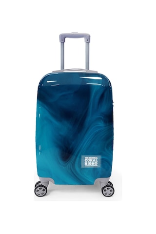 Coral High Renkli Desenli Kabin Boy Valiz 50cm 16533