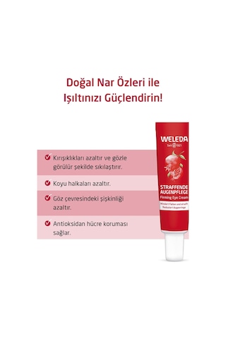 Weleda Pomegranate & Maca Peptides Organik Nar Özlü Nemlendirici ve Sıkılaştırıcı Göz Kremi 12ml