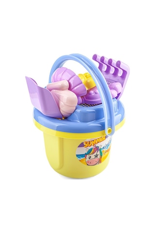 Erdem Toys Unicorn Figürlü Kova Kürek Seti - Sarı