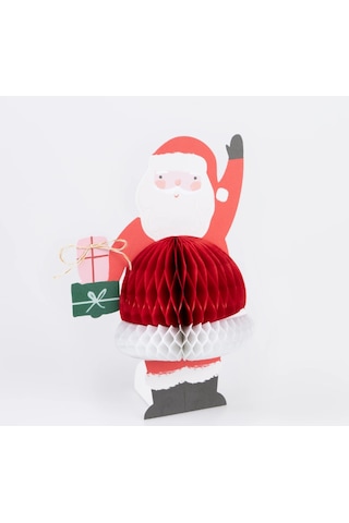 Meri Meri - Honeycomb Santa Tebrik Kartı