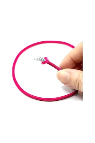 Fuşya Pembe 5 Metre 2 Mm Yuvarlak Lastik