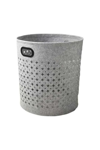 Pazly Suntek Taşınabilir Çamaşır Sepeti - Banyo, Mutfak, Ev Kullanımı, Açık Gri Açık Gri