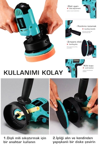 Assur ASR401-02-07 Elektrikli Dikey Polisaj Zımpara Makinesi Mavi