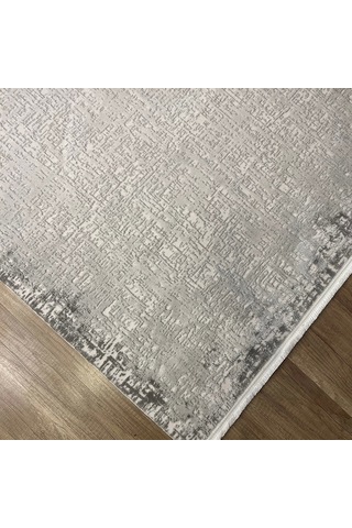 Apex Azur 6551 Gri Modern Makina Halısı Gri