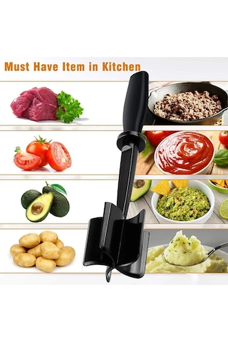 Patates Ezici, Isıya Dayanıklı Patates Ezici, Çok Amaçlı Et Bölücü, Kıyma Makinesi, Kıyma, Sebze Ve Hindi Karıştırmak İçin Doğrayıcı