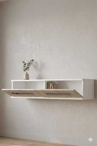 Da1220bts Rany Dresuar , Antre Hol Rafı Beyaz-traverten-silver 120cm