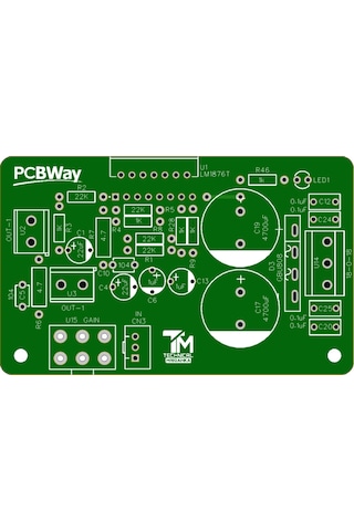 40 Watt Stereo Çift Kanal Class Ab Amfi Devresi Lm1876