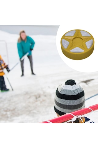 Homyl Buz Hokeyi Topu Açık Hava Yedek Oyun Sporları Sarı Sarı