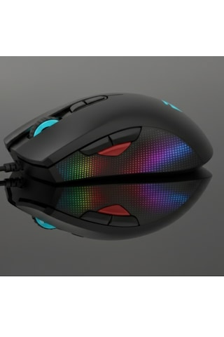 Trio - G802 Siyah Rgb Gaming Mouse Kablolu Oyuncu Faresi G802