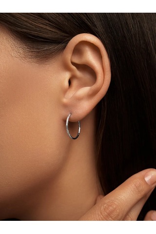 Mıx Jewelry Kongo Halka Küpeler 925 Ayar Gümüş, Çap 15 Mm 448288455 Diğer