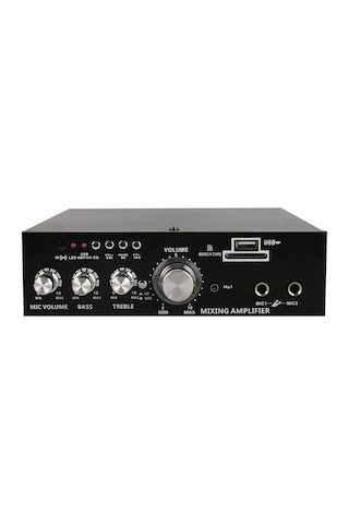 Magıcvoıce Mv-22560 2x20w 4-8 Ohm Usb/sd Girişli Bluetoothlu 2 Mikrofon Girişli Trafosuz Stereo Mini Anfi 4741