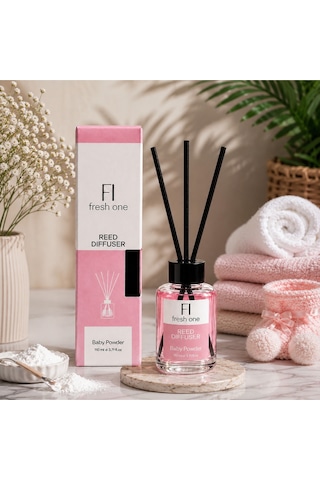 Baby Powder Çubuklu Oda Kokusu 110 Ml Reed Diffuser Kalıcı Ferah Ev Kokusu Bebek Kokusu