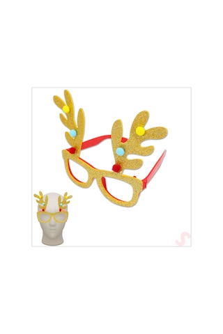 Yılbaşı Gözlük - Altın